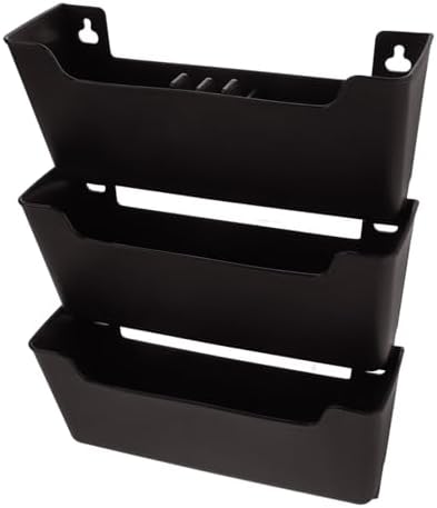 Sewroro Wall Hanging File Organizer for Receipts and Mail, Plastic Coffee by sewroro