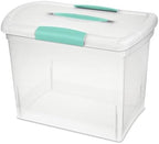 Sterilite Nesting ShowOffs Large Storage Bins w/Lids and Handles, 18-Pack by Sterilite