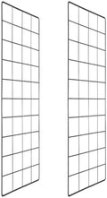 PATIKIL Wire Grid Panels Gridwall Panel 20" x 8" Black 2Pcs by PATIKIL