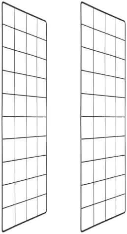 PATIKIL Wire Grid Panels Gridwall Panel 20" x 8" Black 2Pcs by PATIKIL