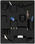 Creative Wall Storage Rack ABS Multi-Grid Storage (Black) by Unknown