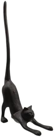 Cat Cast Iron Toilet Tissue Holder Toilet Paper Holder for Bathroom by TSNAMAY