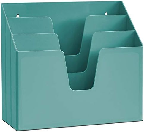 Acrimet Horizontal Triple File Folder Organizer Sorter, Letter Size, Green by Organizingyourlife