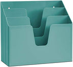 Acrimet Horizontal Triple File Folder Organizer Sorter, Letter Size, Green by Organizingyourlife