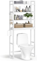 SONGMICS 4-Tier Bamboo Over The Toilet Storage, Adjustable Shelf, 72.8''H by SONGMICSbySONGMICSHOME