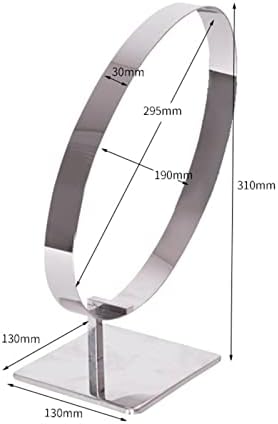Stainless Steel Belt Display Stands Tabletop Artworks Belt Display Shelves Curved Shelf for Store Display Props Women Men (Primary Color) - Image 5
