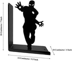 Superhero Bookends | Decorative Bookends for Shelves | Non-Skid Book Holders for Shelves, Table | Unique Home/Office Decor | Heavy Bookends| Metal Book Ends| 7x5.5x4 Inches Each - Image 4