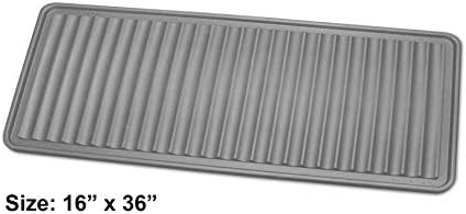 WeatherTech BootTray (16"x36") - Grey - Durable Mat for Dirty Boots and Shoes - Image 2