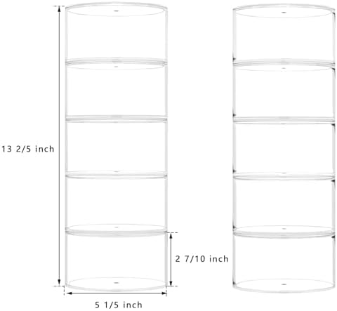 NIUBEE Belt Organizer for Closet, Acrylic Belt Storage Holder Box, 10 Layer - Image 2