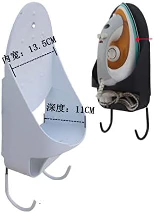 Coat Hooks,Coat Hanger Hooks, Ironing Boards Hanger Wall Mount Ironing Board Easily Mount Against Wall Door Room Ironing Board Hanger Hotel Electric Iron Storage Combination(Black) - Image 5