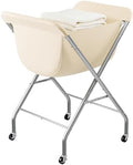ELYKEN Laundry Basket with Wheels, Collapsible Laundry Hamper, Cream by ELYKEN