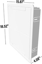 Legrand - OnQ Cable Management, In-Wall Media Box, Dual Purpose Structured Wiring Enclosure, TV Home Theater Recessed Storage Box, 17 Inch, White, ENP1700NA - Image 2
