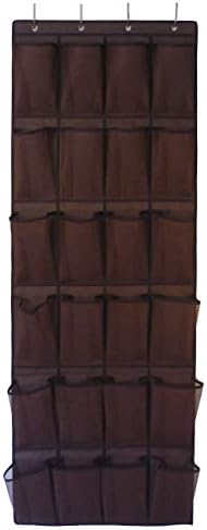 Roomganize Large Over the Door Shoe Organizer for Mens Sneakers (Bison brown) by Roomganize