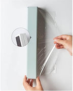 Reusable Cling Film Cutter Dispenser Adjustable Plastic Wrap Cutter Multifunctional Tin Foil Cling Film Cutter Household Kitchen Accessories for Cooking Lover (Color : White) - Image 6