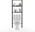 Furinno Turn-N-Tube with 3 Shelves Toilet Space Saver, Espresso/Black - Image 6