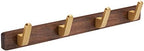 Wall Mounted Coat Rack, Metal Wood with 4 Hooks by SARIHOSY