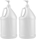 1 Gallon Jug with Pump - Plastic, Pack of 2 by kitchentoolz by KITCHENTOOLZ