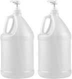 1 Gallon Jug with Pump - Plastic, Pack of 2 by kitchentoolz by KITCHENTOOLZ
