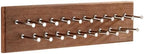 TreeHouse London Tie Rack Organizer – Holds 40 Large Ties – Solid Wood & Sturdy Metal Storage Holder for Closet – Wall Mounted Tie Display Hanger for Wall, Bedroom - (Walnut Tie Rack) 16" L X 4.25" H - Image 7