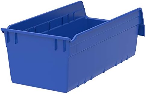 Akro-Mils 30088 Plastic Nesting ShelfMax Storage Bin Box, 18x8x6-Inch, Blue (8-Pack) - Image 3