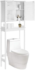 SONGMICS Bamboo Over The Toilet Storage Cabinet, Adjustable Inside Shelf by SONGMICSbySONGMICSHOME
