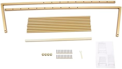 Scarf Organizer, Metal Hijab Organizer, 10 Tier Scarf Holder Hanger for Multiple Scarves, Freestanding Hijab Stand Belt Pants Hanging Rack for Home, Commercial, Clothing Store (Gold, 80cm) - Image 7