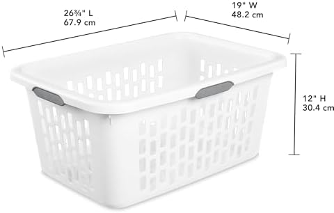 Sterilite Rectangular Laundry Basket, Plastic Clothes Hamper, 12-Pack - Image 6