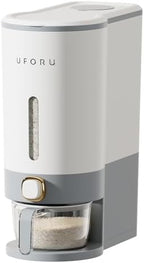 UFORU Rice Dispenser 23-25 LB,Airtight Storage Container,Measuring Cup by UFORU