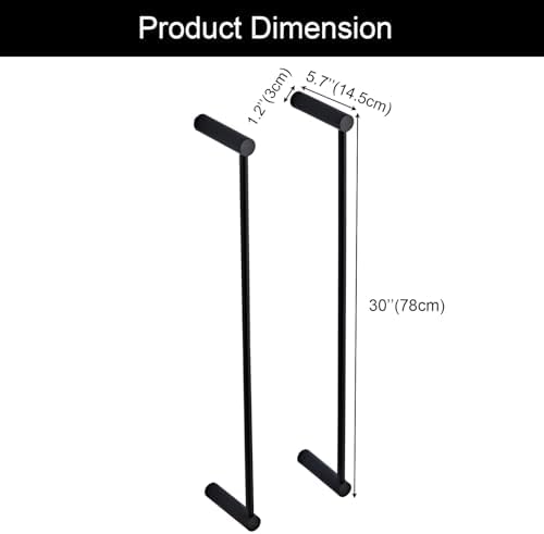 Towel Racks for Bathroom, NEWRAIN Wall Mounted Stainless Steel Organizer, Matte Black Rolled Towel Storage Wall-Mounted Bath Towel Holder for Folded Large Towel Washcloths ﻿ - Image 5