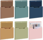 Fuutreo Magnetic Wall File Holder,6pcs,Mocha Mousse Color,Vertical-large by Fuutreo