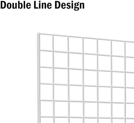 Commercial Grade Gridwall Panels – Heavy Duty Grid Panel for Any Retail Display, 2’ Width x 4’ Height, 3 Gridwall Panels Per Carton (White Finish) - Image 5