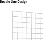 Commercial Grade Gridwall Panels – Heavy Duty Grid Panel for Any Retail Display, 2’ Width x 4’ Height, 3 Gridwall Panels Per Carton (White Finish) - Image 5
