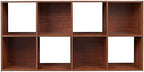 ClosetMaid Cubeicals 8 Cube Storage Shelf Organizer Bookshelf, Stackable, Vertical or Horizontal, Easy Assembly, Wood, Dark Cherry Finish - Image 6