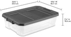 Sterilite Modular Stacker Box with Latching Lid, 40 Quart, 24-Pack - Image 3