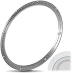 Lounsweer Lazy Susan Hardware Aluminum Alloy Turntable Bearing Large Mute Heavy Duty Swivel Plate 620 Lbs Load Lazy Susan Base Kit Rotating Ring for Dining Tabletop Corner Storage(Commercial Mute 24) by Lounsweer