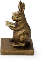 Bookends,Resin Book Ends for Shelves,Heavy Duty Decorative Vintage Bookends,Creative Book Stopper Holder Decor for Desk Home Office, Gifts (Rabbit) - Image 3