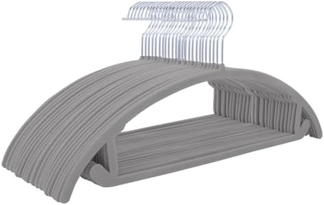 MIZGI Velvet Hangers 60 Pack, Patented Rounded Shoulder Sweater Hangers by MIZGI