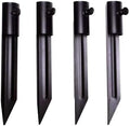 Metal Bamboo Stakes, Flag Pole Holder for Ground Spike, 4-Pack by Unknown