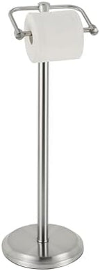 SunnyPoint Free Standing Toilet Paper Holder with Weighted Base, Bathroom Tissue Roll Stand, Holds Jumbo & Standard Rolls, Freestanding Toilet Paper Stand for Bathroom, Compact Storage Organizer (S.N) by SunnyPoint