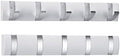 Wesiti 2 Pack Wall Mounted Coat Rack, 5 Foldable Hooks, White by Unteilti