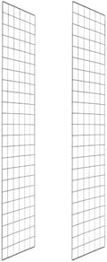 PATIKIL Wire Grid Panels Gridwall Panel 47" x 12" Black 2Pcs by PATIKIL