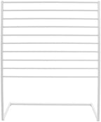 Xuthusman Multi-Size Scarf Display Stand, Metal Scarf Holder Organizer, Freestanding Scarf Rack for Commercial Clothing Retail Store Towel Rack Ties Belt Pants Hanging Rack (White, 120CM) - Image 3