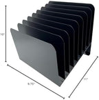 Huron Steel Wire Adjustable Vertical 8-Slot Desk File Binder Organizer Storage - Image 4