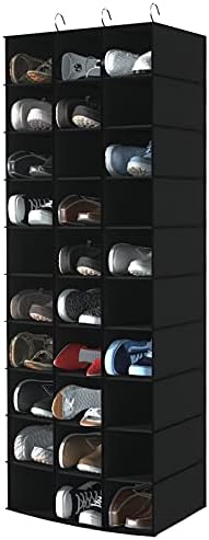 Libeder 30 Section Hanging Shoe Organizer & Storage for Closet, Black by Libeder