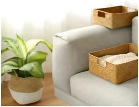 Woven Seagrass Basket Straw Wicker Storage Container - Image 5