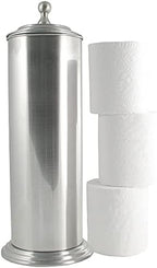 LDR Ashton Freestanding Toilet Paper Holder Canister, Brushed Nickel by LDR+Industries