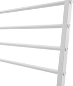 Scarf Organizer, Metal Hijab Organizer, 10 Tier Scarf Holder Hanger for Multiple Scarves, Freestanding Hijab Stand Belt Pants Hanging Rack for Home, Commercial, Clothing Store (White, 120cm) - Image 5
