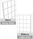 Grid Wall Commercial Grade Gridwall Panels – Heavy Duty Grid Panel for Any Retail Display Wall Grid 2' Width x 7' Height, White (Pack of 3) Easily Portable - Image 3