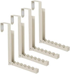 BAKON Over The Door Hanger Folding Clothes Drying Rack, Folding Hanging Coat Rack for Indoor Laundry Room Compact Small Space Foldable Portable Clothing Hanger Hook Collapsible-4 Pack (Beige) by BAKON