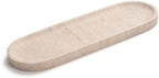 Oval Travertine Stone Tray for Jewelry, Candles, Perfume, Decorative Marble Bathroom Tray for Countertop Organizer 11.8inch x 4.3inch x 0.7inch - Image 4